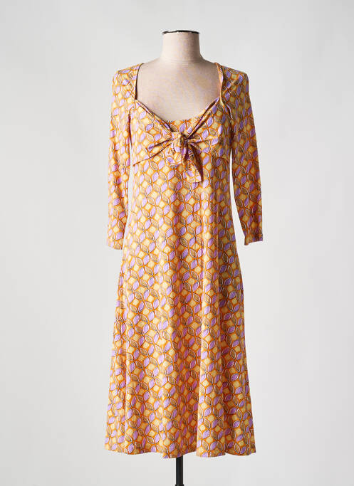 Rochie midi portocaliu MALIPARMI femeie