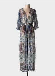 Jachete kimono ușoară și transparentă albastru GENIUS femme