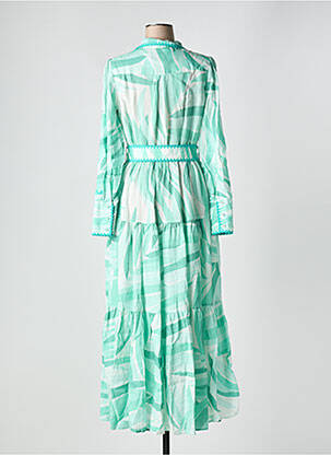Rochie lungă mâneci lungi mâneci lungi verde MC2 SAINT BARTH femeie