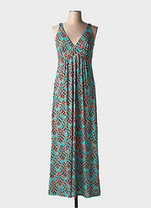 Rochie lungă fără mâneci fără mâneci verde JUSTMINE femeie
