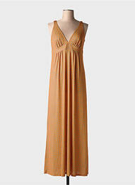 Rochie lungă fără mâneci fără mâneci portocaliu JUSTMINE femme