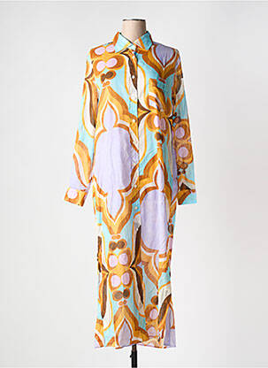 Rochie lungă violet 0039 ITALY femeie