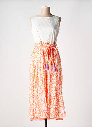 Rochie midi portocaliu NIU femeie