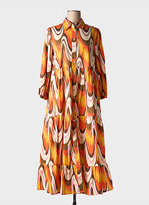 Rochie lungă portocaliu MALIPARMI femeie