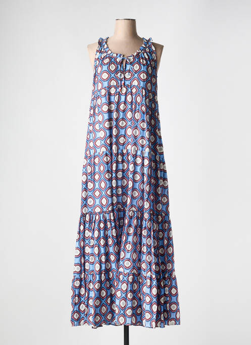 Rochie lungă albastru 0039 ITALY femeie