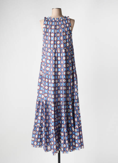 Rochie lungă albastru 0039 ITALY femeie