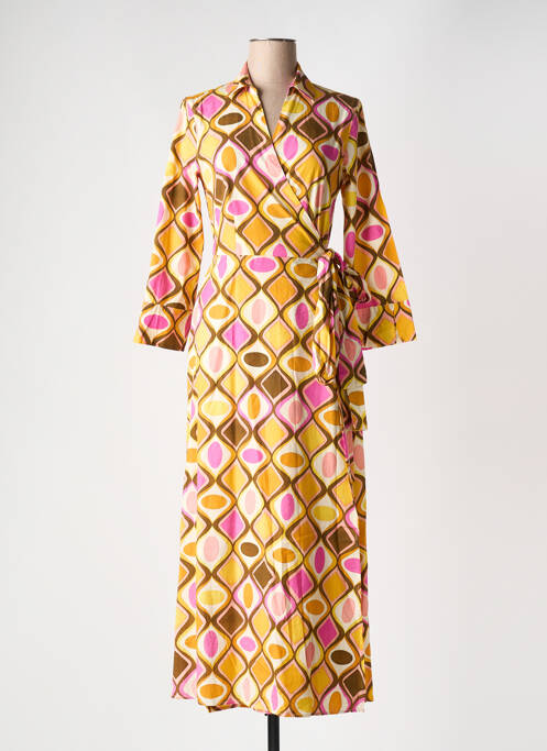 Rochie lungă galben 0039 ITALY femeie