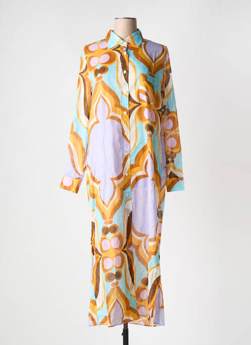 Rochie lungă violet 0039 ITALY femeie