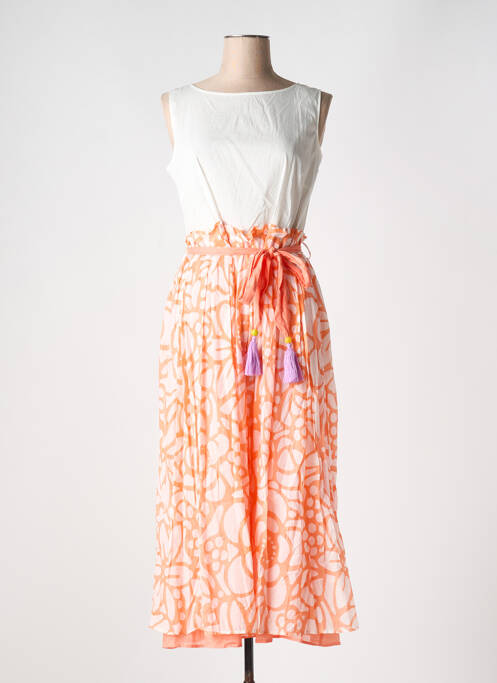 Rochie midi portocaliu NIU femeie