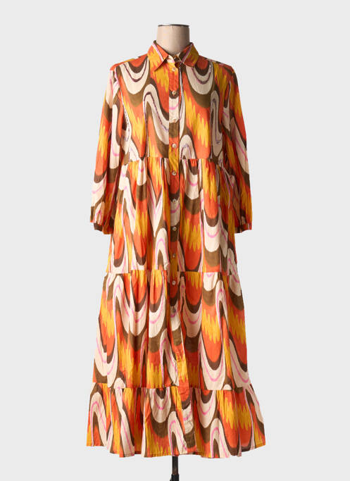 Rochie lungă portocaliu MALIPARMI femeie