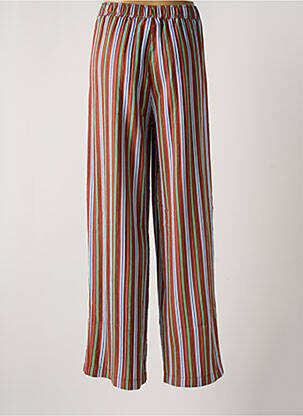 Pantalon drept talie elastică maro NIU femeie