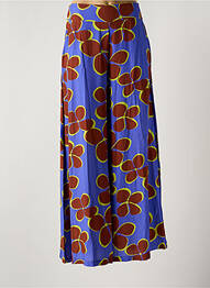 Pantalon larg albastru JUSTMINE femeie