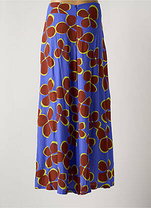 Pantalon larg albastru JUSTMINE femeie