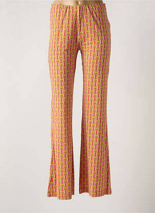 Pantalon slim talie elastică portocalie MALIPARMI femeie
