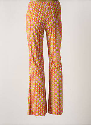 Pantalon slim talie elastică portocalie MALIPARMI femeie