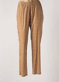 Pantalon slim talie elastică maro NIU femme
