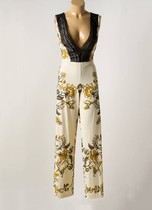 Salopetă-pantalon bej RAFFAELA D'ANGELO femeie