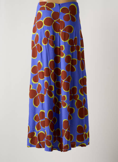 Pantalon larg albastru JUSTMINE femeie