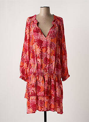 Rochie midi mâneci lungi mâneci lungi roz CHARLOTTE SPARRE femeie