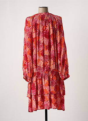 Rochie midi mâneci lungi mâneci lungi roz CHARLOTTE SPARRE femeie