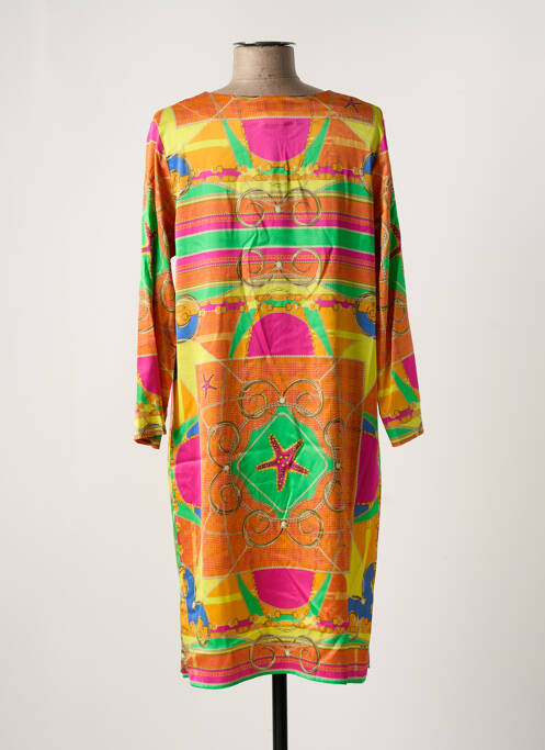 Rochie midi portocaliu MUCHO GUSTO femeie