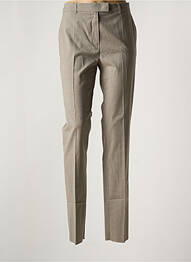 Pantalon slim țesătură poplin mărime normală gri MAX MARA femeie
