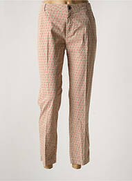Pantalon 7/8 țesătură poplin mărime normală bej MAYJUNE femme