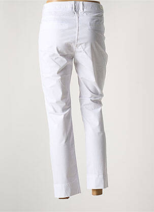 Pantalon 7/8 țesătură poplin mărime normală alb MAYJUNE femeie