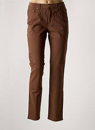 Pantalon slim maro TRUSSARDI JEANS femeie
