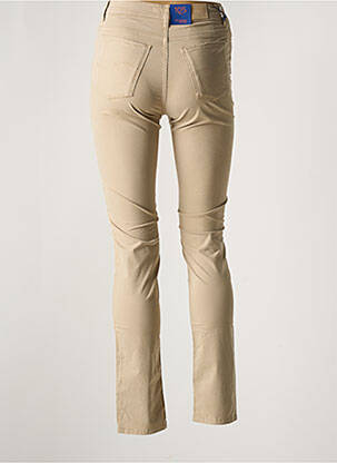 Pantalon slim țesătură poplin mărime normală bej TRUSSARDI JEANS femeie