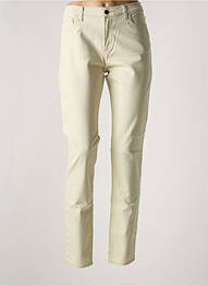 Pantalon slim țesătură poplin mărime normală bej ARMANI femme