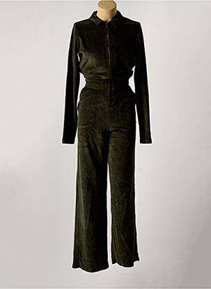 Salopetă-pantalon verde MAJESTIC FILATURES femeie