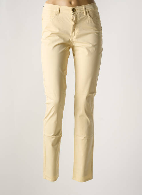 Pantalon slim bej TRUSSARDI JEANS femeie