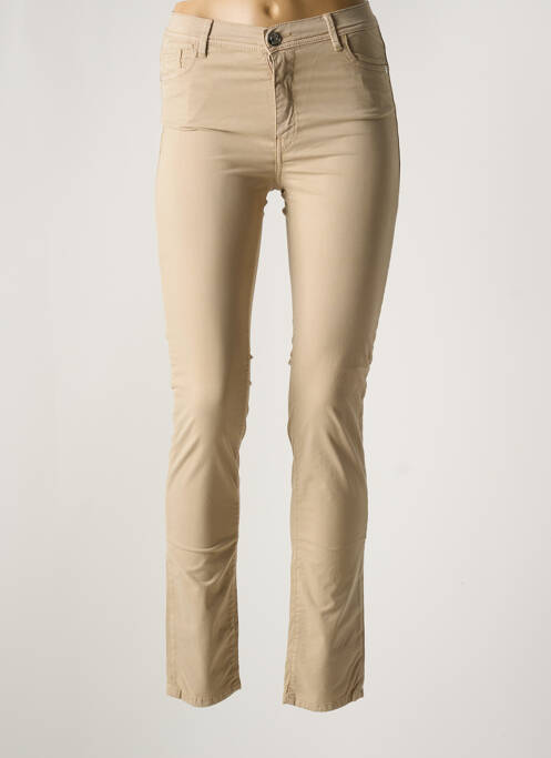 Pantalon slim bej TRUSSARDI JEANS femeie
