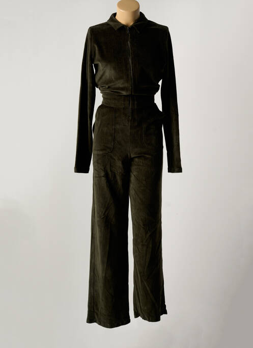 Salopetă-pantalon verde MAJESTIC FILATURES femeie