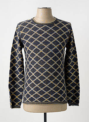 Pulover guler rotund mâneci lungi albastru LUCKY LIFE bărbat