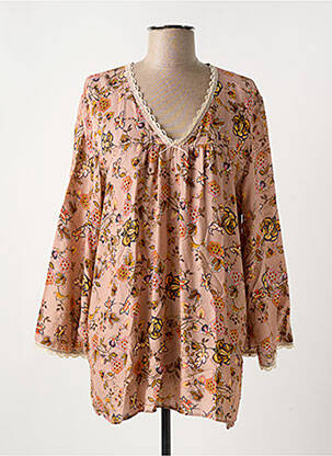 Tunică mâneci lungi roz ANTIGEL femeie