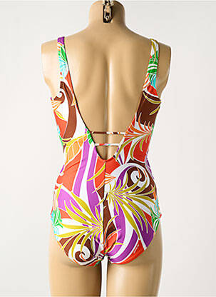 Costum de baie dintr-o singură piesă imprimeu fantezie violet LISE CHARMEL femeie