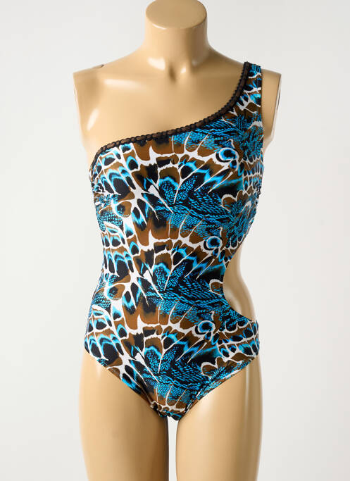 Costum de baie dintr-o singură piesă albastru ANTIGEL femeie