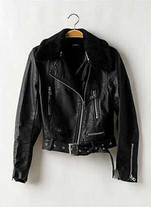 Geci din piele ecologică negru ZARA femeie