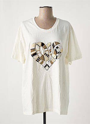 Tricou bej HOLLY & JOEY femeie