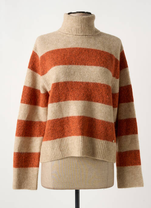 Pulover cu guler înalt portocaliu MOS MOSH femeie