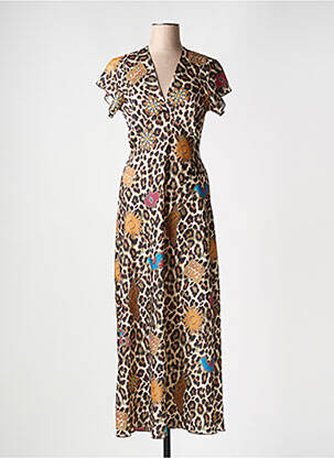 Rochie lungă maro HOLLY & JOEY femeie