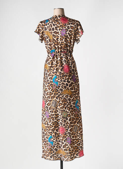 Rochie lungă maro OPULLENCE femeie