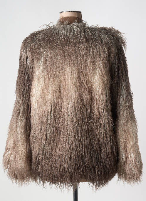 Palton scurt maro IMPREVU femeie