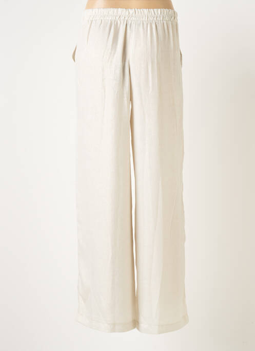 Pantalon drept talie elastică mărime normală bej SCARLET ROOS femme