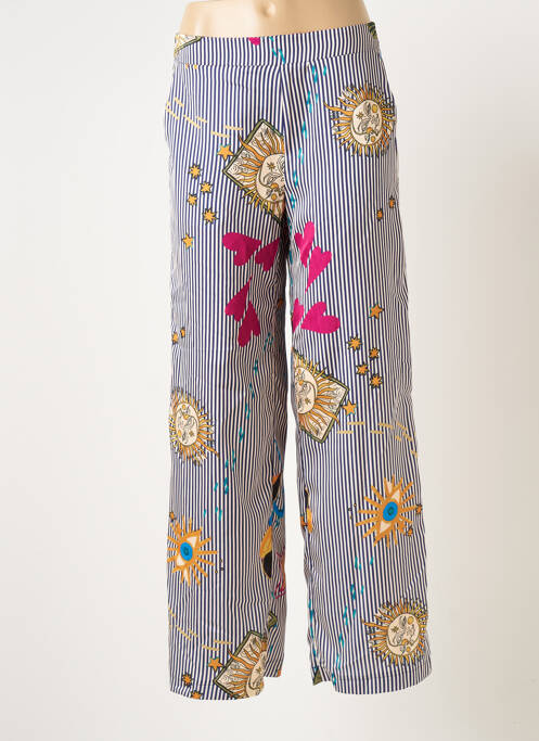 Pantalon larg albastru SCARLET ROOS femeie