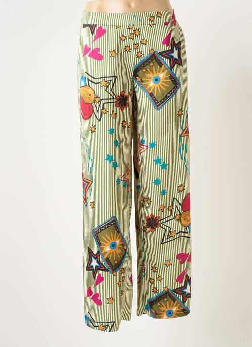 Pantalon larg verde SCARLET ROOS femeie