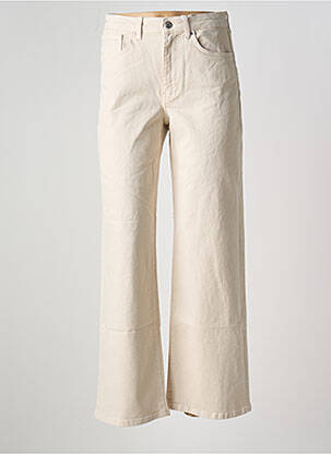 Blugi cu croială evazată bej ONLY femeie