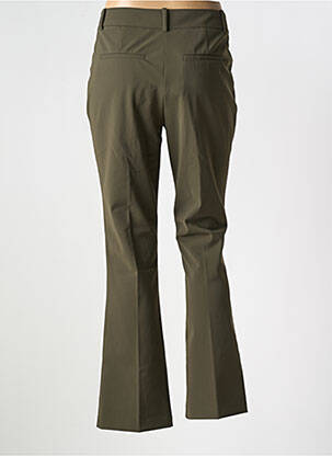 Pantalon evazat închidere cu fermoar sub clapetă cu cârlig talie înaltă verde MOS MOSH femeie